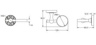 Стакан для ванной комнаты Rose RG1012Q бронза
